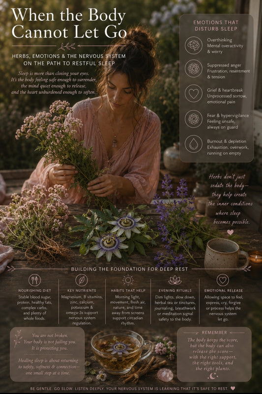 When the Body Cannot Let Go: Herbs, Emotions,  the Nervous System & The Deeper Roots of Sleep.
