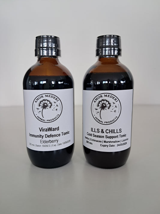 Elderyberry Syrup & Ills and Chills Cold Season Support Duo