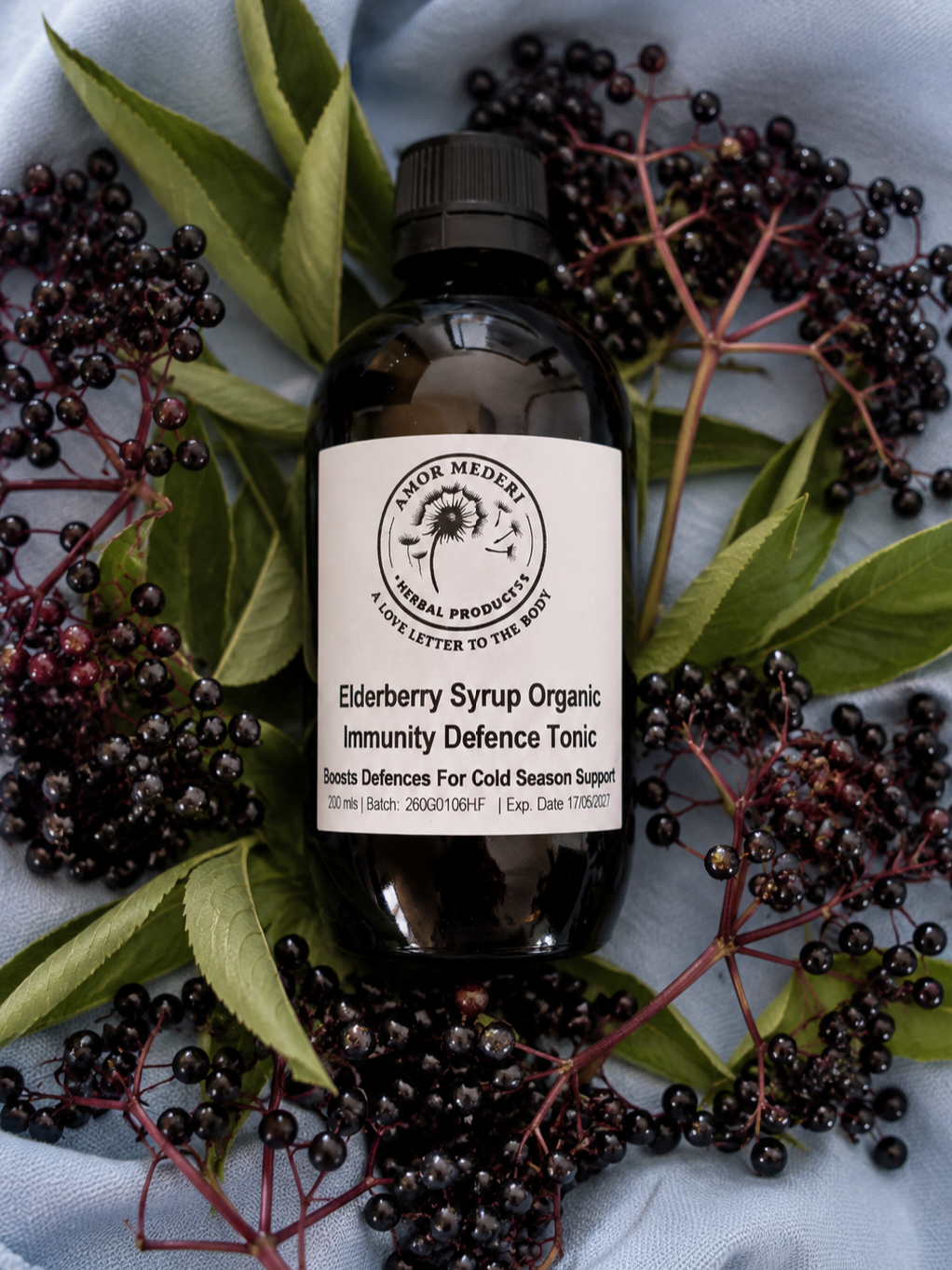 Elderberry Syrup. Herbal Immunity Defense Tonic Organic